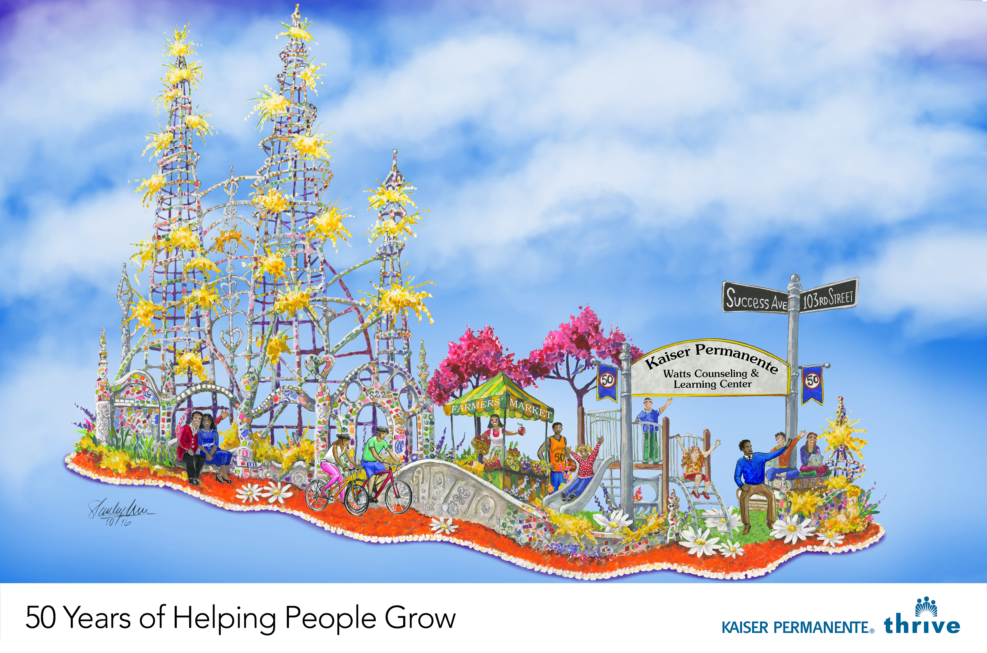 Thumbnail image of Announcing Kaiser Permanente’s 2017 Rose Parade® Float – 50 Years of Helping People Grow