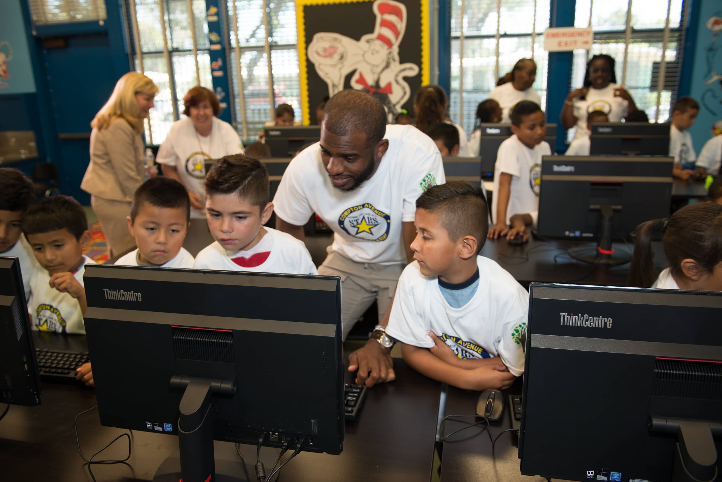 Thumbnail image of NBA star Chris Paul and Kaiser Permanente unveil new computer labs for students in Watts